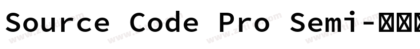 Source Code Pro Semi字体转换